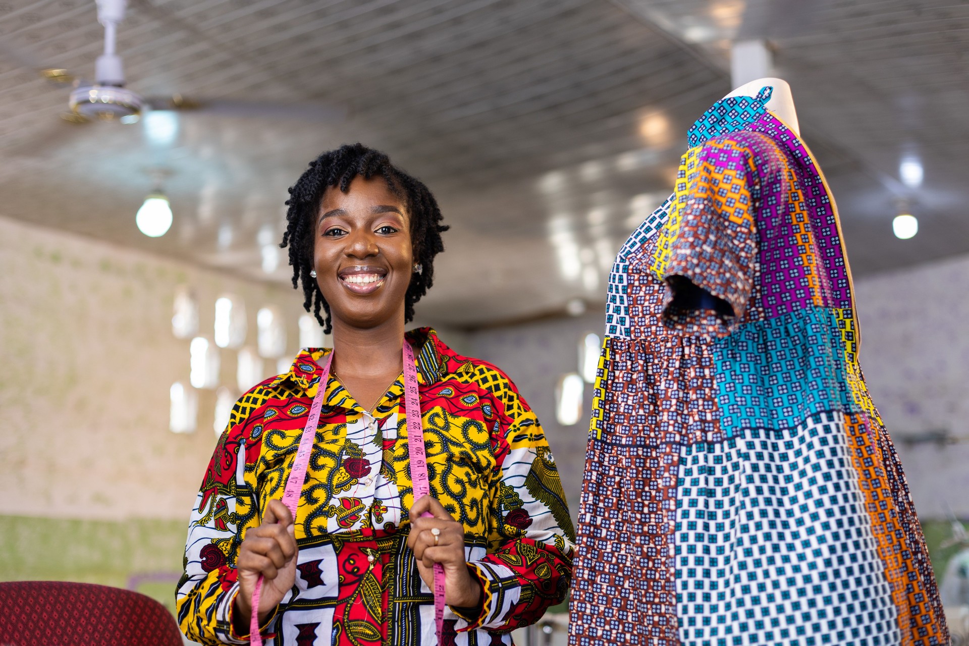 Successful African Fashion Dressmaker Entreprenuer.