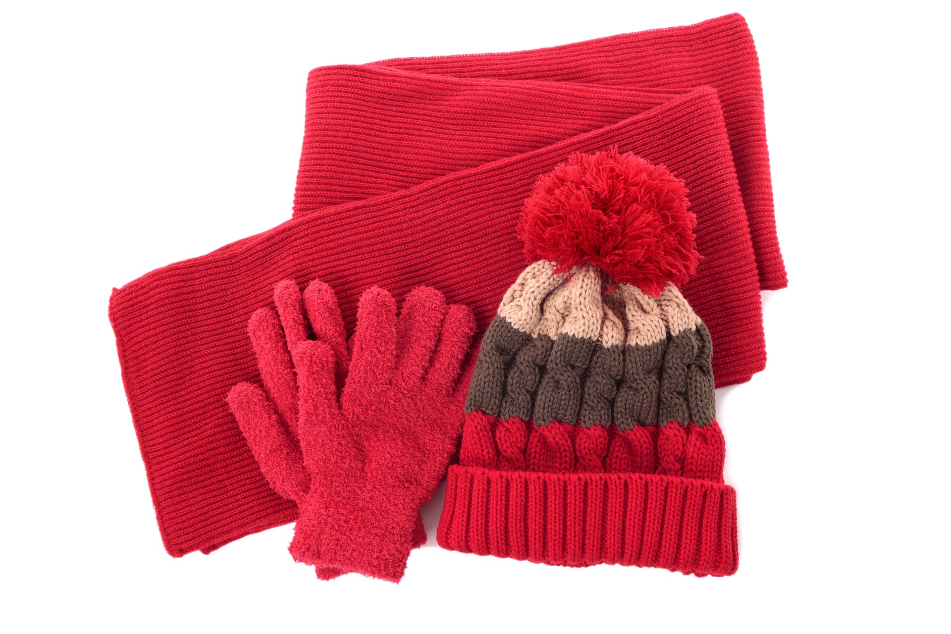 Winter hat, scarf and gloves